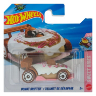 Hot Wheels: Donut Drifter mașinuță albă 1/64 - Mattel