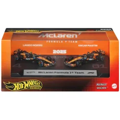 Hot Wheels F1 Mașină Mică Pachet 2 - McLaren: Norris + Piastri - Mattel
