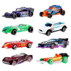 Hot Wheels: Let's Race set de 8 mașinuțe 1/64 - Mattel