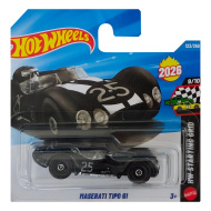 Hot Wheels: Maserati Tipo 61 mașinuță neagră 1/64 - Mattel