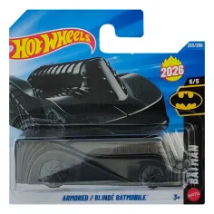 Hot Wheels: Mașina mică Armored Batmobile neagră 1/64 - Mattel