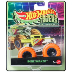 Hot Wheels Monster Trucks: Bone Shaker mașinuță care luminează în întuneric 1/64 - Mattel