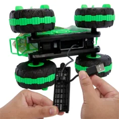 Hot Wheels Monster Trucks Mașină de Teren cu Telecomandă Great Bite 1/15 - Mattel imaginea 5