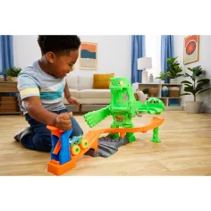 Hot Wheels Monster Trucks Monstrui de slime Set de traseu - Mattel imaginea 2