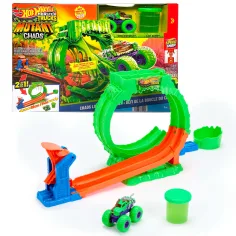 Hot Wheels Monster Trucks Slimehurok set de piste – Mattel imaginea 2