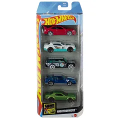 Hot Wheels: Nightburnerz set de 5 mașinuțe cool 1/64 - Mattel