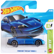 Hot Wheels: Porsche Taycon Turbo S mașinuță albastră 1/64 - Mattel