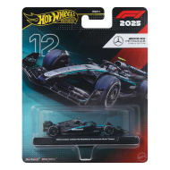 Hot Wheels Premium: Mașinuță Formula 1 Mercedes #12 Kimi Antonelli 1/64 - Mattel