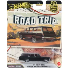 Hot Wheels: Premium Road Trip 1964 Chevy Nova Station Wagon mașinuță 1/64 – Mattel