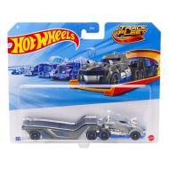 Hot Wheels: Semi Twin Mill camion transportor gri 1/64 – Mattel