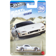 Hot Wheels Seria Silver: Mașinuță 1995 Mazda RX-7 din seria Furios și iute 1/64 - Mattel