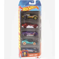 Hot Wheels: Set de 5 mașinuțe Trophy Case 1/64 - Mattel