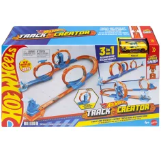 Hot Wheels: Set de creator al pistei cu triple bucle - Mattel