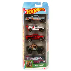 Hot Wheels: Set de mașinuțe Mud Studs 5 buc - Mattel
