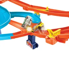 Hot Wheels: Set de pistă Super Spiral cu 5 mașinuțe - Mattel imaginea 3