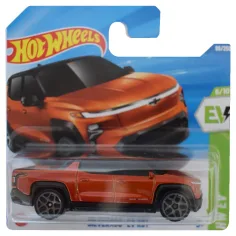 Hot Wheels: Silverado EV RST mașină mică portocalie 1/64 - Mattel