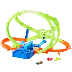 Hot Wheels Stunt Tracks Cascada de rampă set de autostradă - Mattel imaginea 2