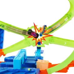 Hot Wheels Stunt Tracks Cascada de rampă set de autostradă - Mattel imaginea 3