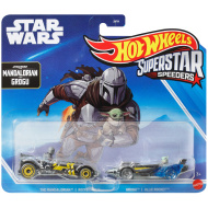 Hot Wheels: Superstar Speeders Star Wars The Mandalorian și Grogu set de 2 mașinuțe 1/64 - Mattel