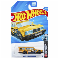Hot Wheels: Volvo 240 Drift Wagon mașinuță galbenă 1/64 - Mattel