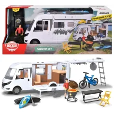 Hymer Camping Van autocaravană cu accesorii 30cm - Dickie Toys imaginea 6