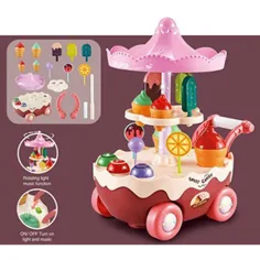 Ice cream car bar jucărie set cu lumini și sunete imaginea 2