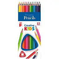 ICO: Creative Kids creioane colorate triunghi set de 12 bucăți