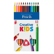 ICO: Creative Kids triunghi creioane colorate jumbo 12 bucăți