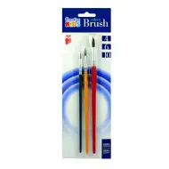 ICO: set pensule cu mâner din lemn vopsit