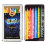 ICO: KOH-I-NOOR Progresso Magic 12 bucăți creioane colorate