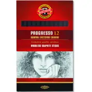 ICO: Progresso creioane grafit 8911/6B 12 bucăţi Koh-I-Noor
