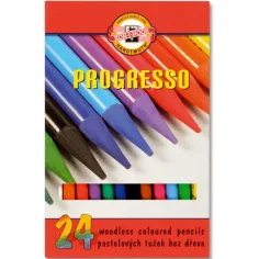 ICO: Progresso creion pastel 24buc Koh-I-Noor