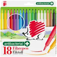 ICO: Rainbow Antibacterial set 18 bucăți marker