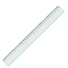 ICO: riglă transparentă de 30cm