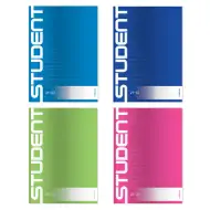 ICO: Student caiet cu linii A5 în mai multe culori