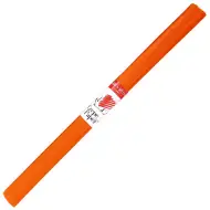 ICO: Süni hârtie creponată culoare portocaliu 200x50cm