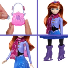 Înghețată - Surpriză Cristal de Gheață - Anna Înghețată 2 în Rochie - Mattel imaginea 4