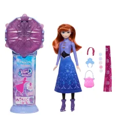 Înghețată - Surpriză Cristal de Gheață - Anna Înghețată 2 în Rochie - Mattel imaginea 6