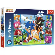 Întâlnire cu Sonic 100 bucăți puzzle - Trefl