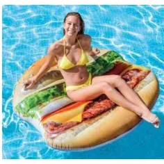 Intex: Hamburger saltea gonflabilă 145x142cm imaginea 2