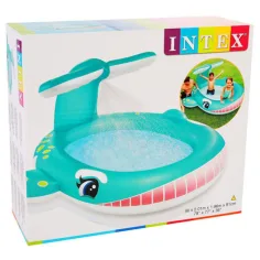 Intex: Piscină balenă 201x196x91cm imaginea 2