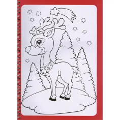 Itt a karácsony! Caiet de colorat cu autocolante și markere imaginea 3