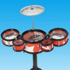 Jazz Drum stand 6 părți culoarea roșie set de tobă imaginea 2