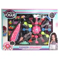 Jewelry Vouge: Set mare bijuterii DIY cu mașină de filat, fire colorate și mărgele