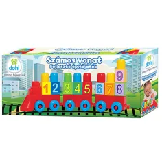 Joc de construcție dezvoltator cu trenuri numerotate imaginea 1