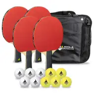 Joola Quattro pingpong rachetă și minge set în suport - Spartan