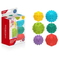 Jucărie creativă colorată mingi moi 6 bucăți set