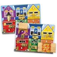 Lacături și zăvoare jucărie educativă - Melissa & Doug imaginea 3