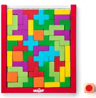 Jucărie tetris lemn colorat - Woodyland