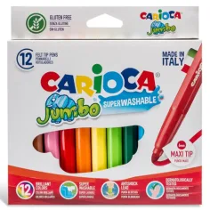 Jumbo set markere 12 bucăţi - Carioca imaginea 2